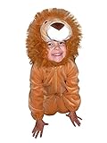Seruna Löwen-Kostüm, F57 Gr. 128-134, für Kinder, Löwe Tier-Kostüme für Fasching Karneval Fasnacht, Kleinkinder-Karnevalskostüme, Kinder-Faschingskostüme, Geburtstags-Geschenk Weihnachts-Geschenk