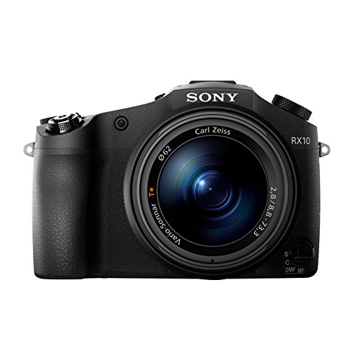 Sony DSC-RX10 Premium Bridge Kamera (20,2 Megapixel, 7,6 cm (3 Zoll) Display, 8-fach opt. Zoom, OLED Sucher, WiFi, NFC) inkl. 24-200 mm F2,8 Zeiss Objektiv schwarz