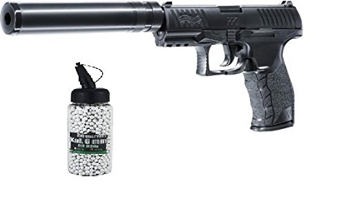 G8DS Set:Walther PPQ Navy Kit Federdruck Softair Pistole unter 0,5 Joule 6mm Softair Munition Bio BBS Premium Selection 2000 Stück 0,20 g 6mm