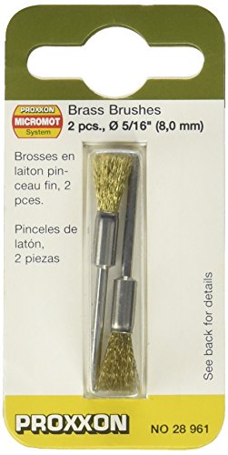 Proxxon Pinselbürsten Messing, 8 mm, 2 Stück, 28961