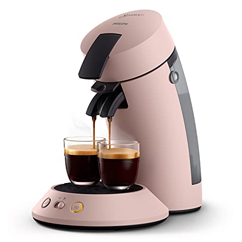 Philips Senseo Original Plus CSA210/30 Kaffeepadmaschine (Kaffeestärkewahl Kaffee Boost Technologie aus recyceltem Plastik) Rosa