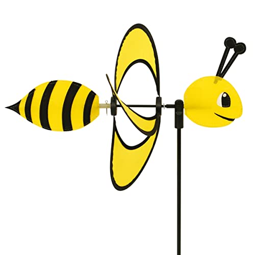 CIM Windspiel - Little Magic Bee - UV-beständig und wetterfest - Windrad: Ø28cm, Motiv: 35x13cm, Gesamthöhe: 85cm - inkl. Fiberglasstab