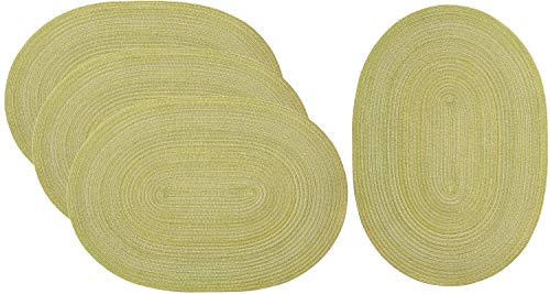 Pichler 4er-Set Tischsets Samba 48x33 cm oval Lm-Limone