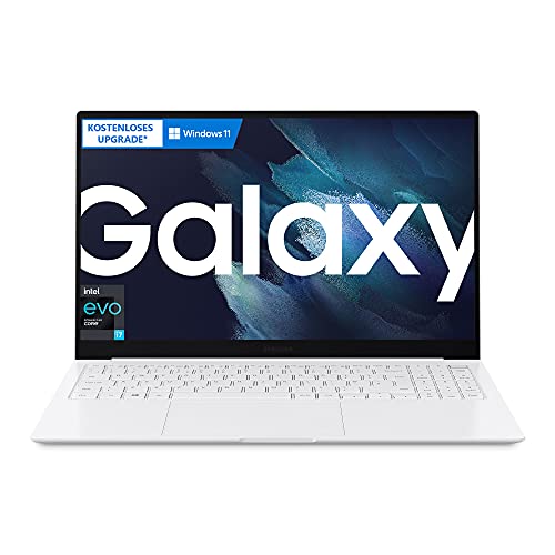 Samsung Galaxy Book Pro 39,62 cm (15,6 Zoll) Notebook (Intel Core Prozessor i7, 16 GB RAM, 512 GB SSD, Windows 10 Home, Kostenloses Upgrade auf Windows 11) Mystic Silver