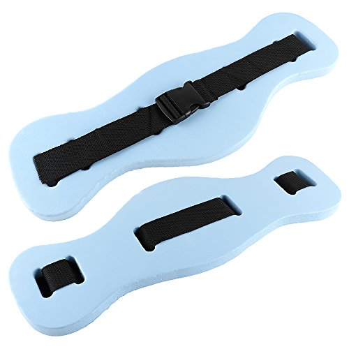DUDNJC 2 Stück Wasser-Aerobic-Übungsgürtel, Workouty-Rücken, schwimmender Schwimmgürtel, Fischform, Schwimmbund, verstellbarer Zubehörgurt für Erwachsene zum Schwimmen (zufällige Farbe)