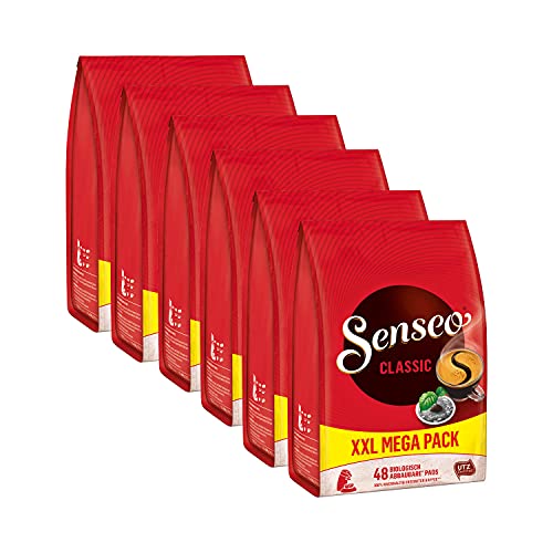 SENSEO Pads Classic Senseopads UTZ zertifiziert 6 XXL Einzelpacks, 6 x 48 Pads