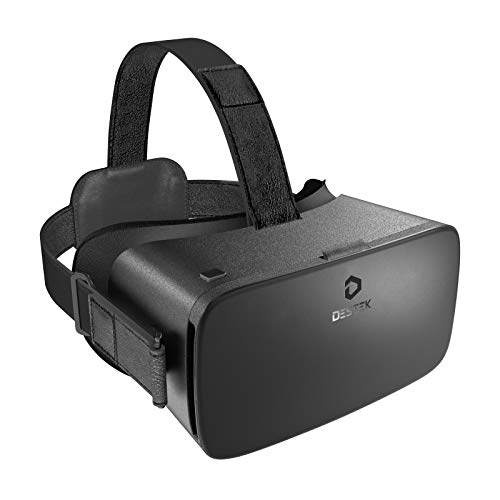 DESTEK VR Brille V5 für Handy, HD VR Glasses 110° FOV Virtual Reality Headset mit Touch-Taste für iPhone Samsung Android,3D Brille für Phone 163mm*83mm