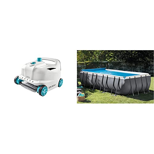 Intex Deluxe Auto Pool Cleaner ZX300, grau, 28005 & 28051 Solar-Rolle