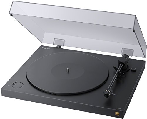 Sony PS-HX500 Plattenspieler (High-Resolution-Audio-Ripping-Funktion, Aufnahme Double-DSD Format, USB, A/D Wandler) Schwarz