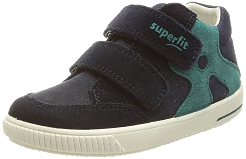 Superfit Jungen moppy Sneaker, Blau Blau 8010, 28 EU