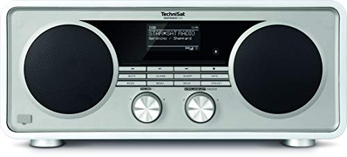 TechniSat DIGITRADIO 600 – Stereo Internetradio (DAB+, UKW, 70 Watt 2.1 System mit Subwoofer, Fernbedienung, CD-Player, USB, Bluetooth, AUX, WLAN, LAN, Radiowecker, Spotify Connect) weiß