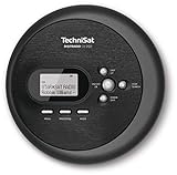 TechniSat DIGITRADIO CD 2GO - portabler CD-Player (Discman, MP3 mit Resume-Funktion, ASP, Kopfhöreranschluss, im Kopfhörer integrierte Antenne, DAB+/UKW Empfang, Equalizer, Favoritenspeicher) schwarz