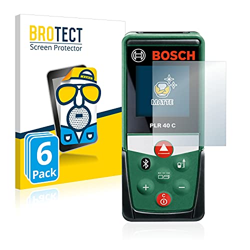 BROTECT 6X Entspiegelungs-Schutzfolie kompatibel mit Bosch PLR 40 C Displayschutz-Folie Matt, Anti-Reflex, Anti-Fingerprint