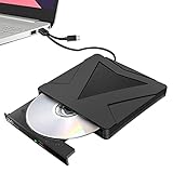 Externes DVD CD Laufwerk Ebarsenc USB 3.0 & Type-C Plug & Play Tragbar CD DVD +/- RW Brenner Extern Player Drive für Laptop/PC/Desktop/MacBook, Kompatibel mit Windows 11/10/8/7/XP/Linux/MacOS