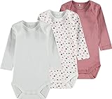NAME IT Baby-Mädchen NBFBODY 5P LS Dusty Rose NOOS Body, 80