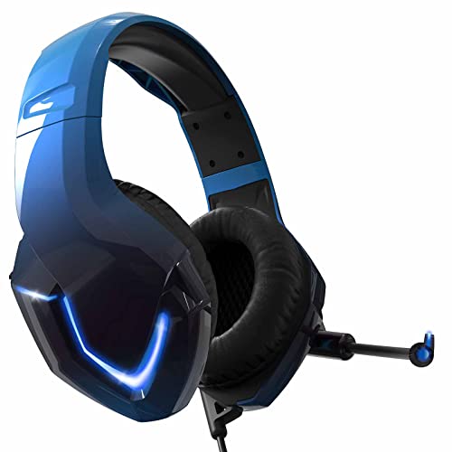 NEEDONE Gaming Headset mit Mikrofon,PS4 Headset mit Mikrofon Surround Bass Sound Kopfhörer Noise Cancelling LED Lichter für PC PS4 PS5 Xbox One Laptop