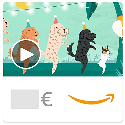 Digitaler Amazon.de Gutschein mit Animation (Conga Hunde)
