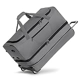 REDOLZ 2-Rollen große Trolley-Reisetasche | Volumen erweiterbar von 98 auf 119 Liter mit Dehnfalte | Damen & Herren (70 cm, extra Bodenfach)