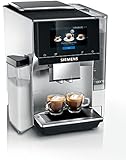 Siemens Kaffeevollautomatische Espressomaschine EQ.700 iSelect Display CoffeeWorld Integrierter Milchbehälter Home Connect Edelstahl/Weiß TQ705R03 integral