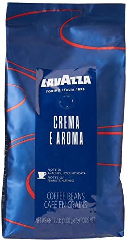 Lavazza Kaffee Creme e Aroma Blau, Espresso, Bohnenkaffee, Röstkaffee, Ganze Bohnen, 1000g
