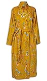 PIP Studio Les Fleurs Bademantel Farbe Gelb Größe XL Morgenmantel Kimono Damen-Bademantel