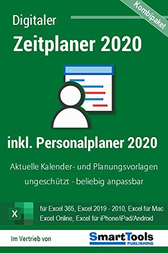 Zeitplaner 2020 + Personalplaner 2020 für Excel 365, 2019, 2016, 2013, 2010, 2007 und Office 365 - Kalender- und Planungsvorlagen für alle Excel-Versionen, Office 365, Excel für Mac, iOS/Android