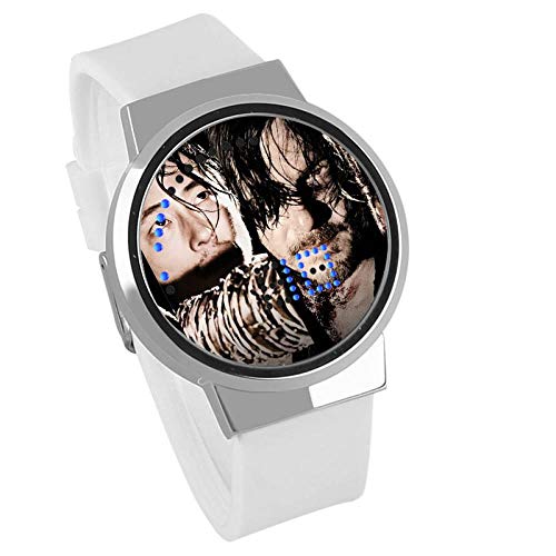 Herrenuhren,Touchscreen Led Uhr Walking Dead Skin Wasserdicht Leuchtende Elektronische Uhr Personalisierte Geburtstagsgeschenk F