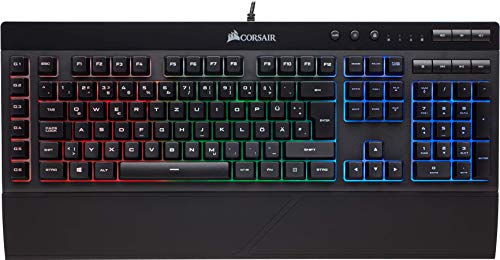 Corsair K55 RGB Gaming Tastatur (Multi-Color RGB Beleuchtung, QWERTZ) schwarz