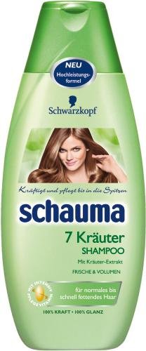 Schauma Shampoo 7 Kräuter, 2er Pack (2 x 400 ml)