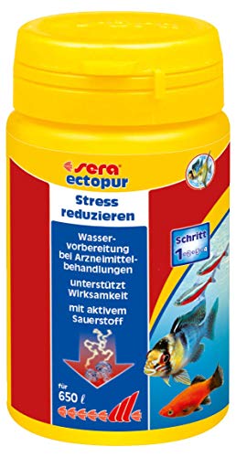 sera ectopur 100 ml (130 g) - Erleichterung bei Krankheit und Stress, mit reinigendem Sauerstoff, erleichtert die Atmung der Fische, mindert Stress, unterstützt die Arzneimittelwirkung