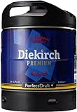 Diekirch Premium Pils, Internationales Premium Pils-Bier aus Luxemburg, Perfect Draft (1 x 6l) MEHRWEG Fassbier