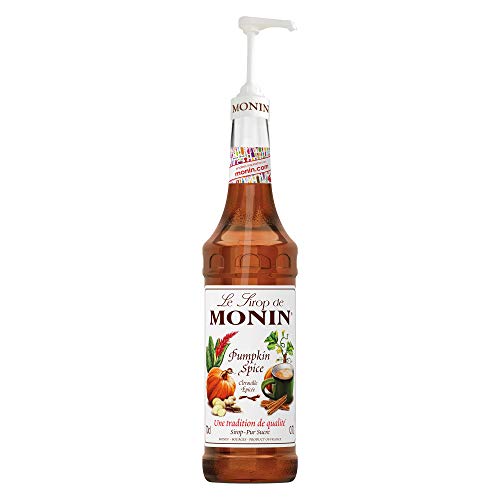 Monin Sirup Pumpkin Spice Kürbis 0,7 l inkl. einer Monin Dosierpumpe von MONIN