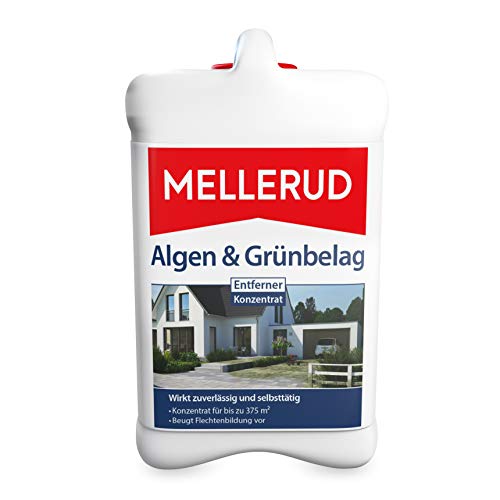 Mellerud Algen & Grünbelag Entferner – Effizientes Reinigungsmittel zum Entfernen von Algen und Grünbelag – 1 x 2,5 l