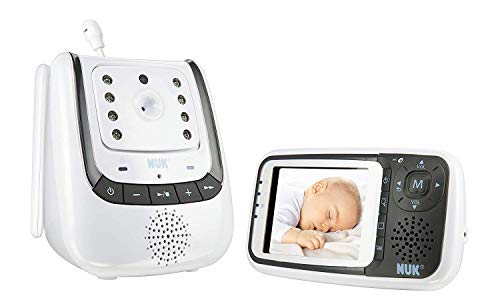 NUK Babyphone mit Kamera Eco Control+ Video mit Gegensprechfunktion und Temperatursensor, frei von hochfrequenter Strahlung im Eco-Mode