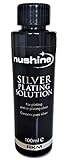 Nushine Silver Plating Solution 3.4 Oz - Permanently Plate Pure Silver onto Worn Silver, Brass, Copper and Bronze (Ecofriendly Formula) by Nushine