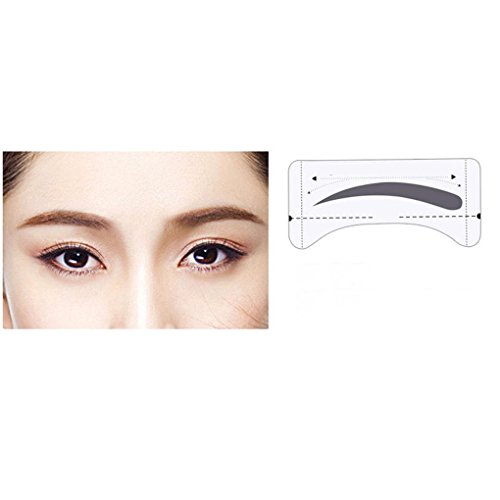 Chunyang 8 Paare Grooming Shaping Augenbraue-Schablonen-Aufkleber Papier Augenbraue Aufkleber Augenbrauen Schablonen Zugnummer