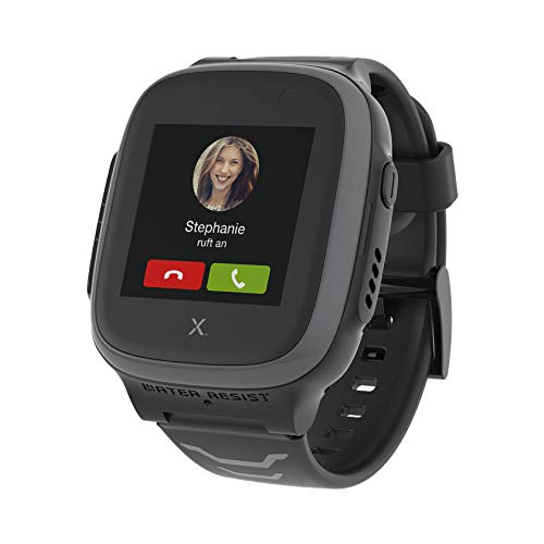 Xplora Kids Watch X5 Play eSIM GPS-Smartwatch für Kinder mit SOS-Taste, Standort-Anzeige, Telefon & Sprachnachrichten | per App mit Smartphone der Eltern verbunden | grau