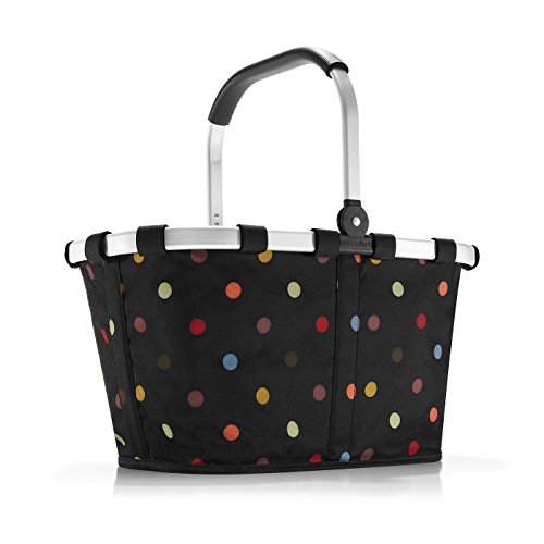 reisenthel Carrybag dots - Stabiler Einkaufskorb mit viel Stauraum und praktischer Innentasche – Elegantes und wasserabweisendes Design
