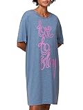 Triumph Women's Nightdresses NDK SSL 10 CO/MD Nachthemd, Blue Combination, 40