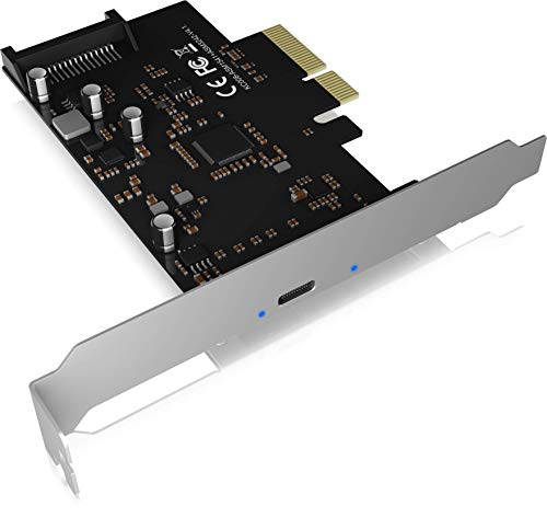 ICY BOX USB 3.2 Karte mit USB 3.2 Gen 2x2 Port (20 Gbit/s), USB-C, Einbau in PCIe Slot, Silber
