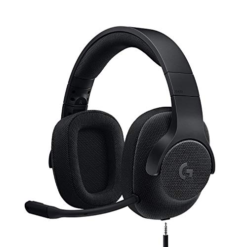 Logitech G433 kabelgebundenes Gaming-Headset, 7,1 Surround Sound, DTS Headphone:X, 40 mm Treiber, USB-Anschluss und 3,5 mm Klinke, Abnehmbares Mikrofon, PC/Mac/Xbox One/PS4/Nintendo Switch - Schwarz