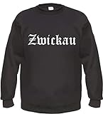 Zwickau Sweatshirt - Altdeutsch - Bedruckt - Pullover 2XL Schwarz