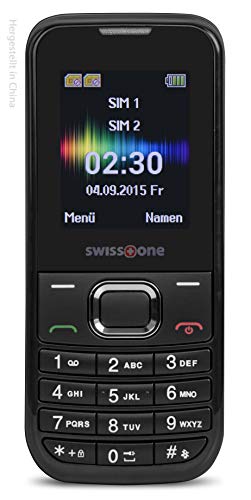 swisstone SC 230 - Dual SIM Handy (extra großem beleuchtetem Farbdisplay) schwarz