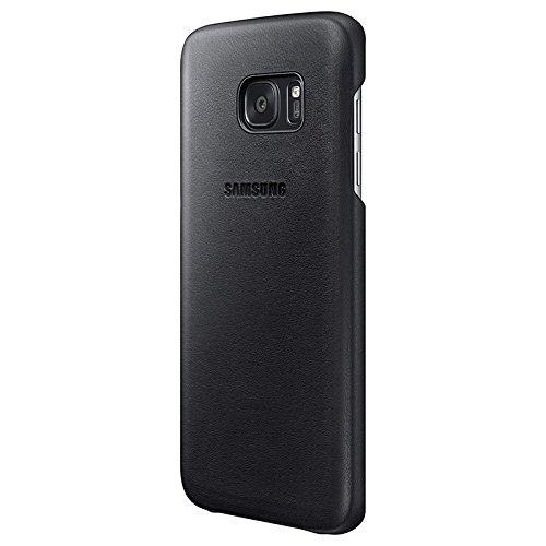 Samsung Leder Cover für Galaxy S7 Edge, schwarz