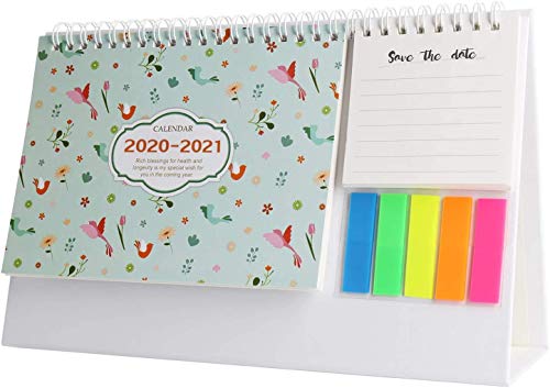 Schreibtischkalender Mini Monatskalender To-Do-Liste Tages-Memo-Planer September 2020 - Dezember 2021