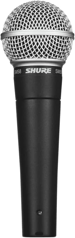 Shure SM58-LCE Dynamisches Gesangsmikrofon mit Nierencharakteristik und pneumatischer Stoßdämpferhalterung A25D-Mikrofonclip, Aufbewahrungstasche, 3-poliger XLR-Anschluss – (kein Kabel enthalten)