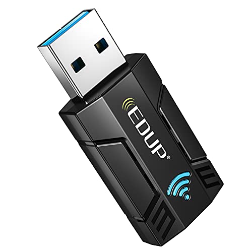 EDUP USB WLAN Stick Adapter, 1300Mbit/s Dualband WLAN Stick (867Mbit/s (5GHz), 400Mbit/s (2,4GHz), 802.11 AC, USB 3.0 WiFi Adapter, Eingebaute Antenne, unterstützt Windows XP/7/8.1/10/11, Linux, Mac