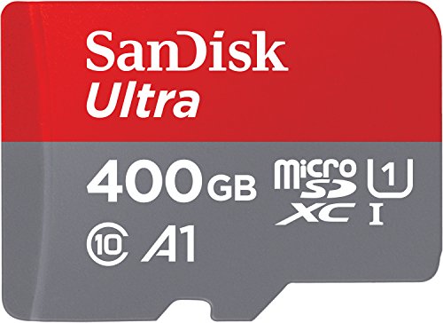 SanDisk Ultra 400GB MicroSDXC Speicherkarte + SD-Adapter mit A1 App-Leistung bis zu 100 MB/s, Klasse 10, U1