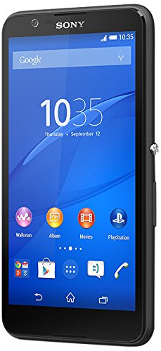 Sony Xperia E4 Smartphone (12,7 cm (5 Zoll) IPS-Display, 1,3 GHz-Quad-Core-Prozessor, 5 Megapixel-Kamera, Android 4.4) Schwarz