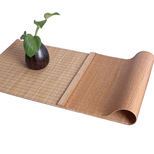 JLCP Tischläufer, Verschiedene Größen Natürlicher Bambus Esstisch Läufer Hitzebeständig Weihnachtshaus Küche Esszimmer Dekor Tischsets,60 X 100cm(24'×39')